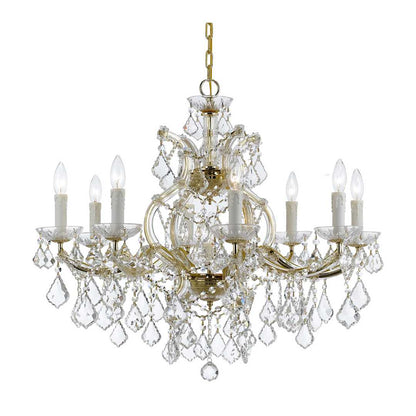Maria Theresa 9 Light 26" Wide Crystal Chandelier with Swarovski Strass Crystal Accents
