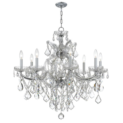 Maria Theresa 9 Light 28" Wide Crystal Chandelier with Swarovski Strass Crystal Accents