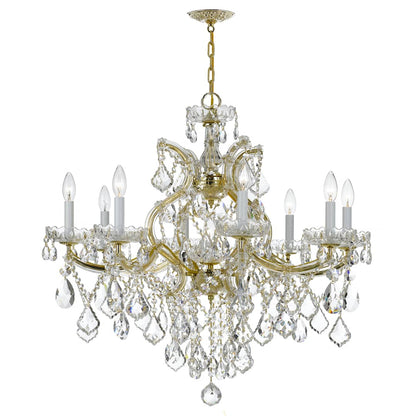 Maria Theresa 9 Light 28" Wide Crystal Chandelier with Swarovski Strass Crystal Accents