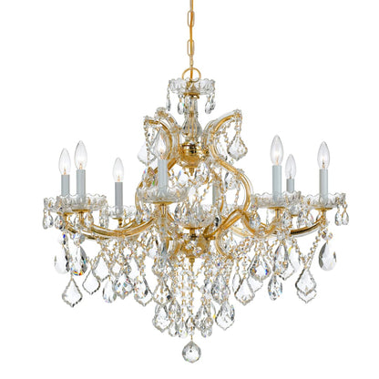 Maria Theresa 9 Light 28" Wide Crystal Chandelier with Swarovski Strass Crystal Accents