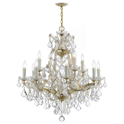 Maria Theresa 13 Light 29" Wide Crystal Chandelier with Swarovski Strass Crystal Accents