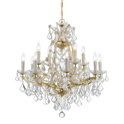Maria Theresa 13 Light 29" Wide Crystal Chandelier with Swarovski Strass Crystal Accents