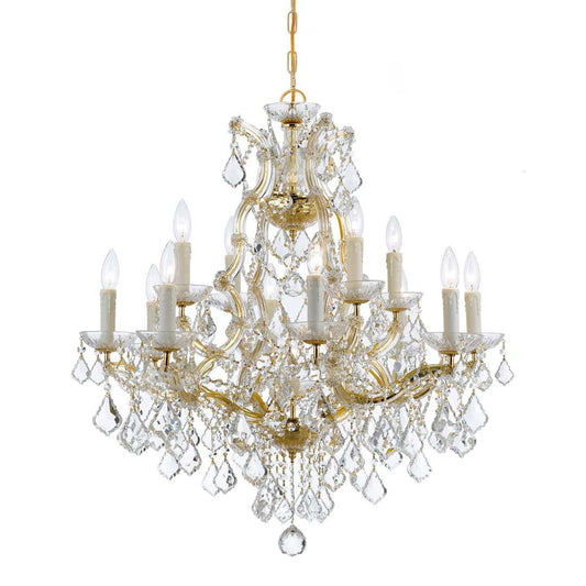 Maria Theresa 13 Light 29" Wide Crystal Chandelier with Swarovski Strass Crystal Accents