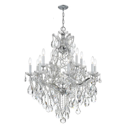 Maria Theresa 13 Light 28" Wide Crystal Chandelier with Swarovski Strass Crystal Accents