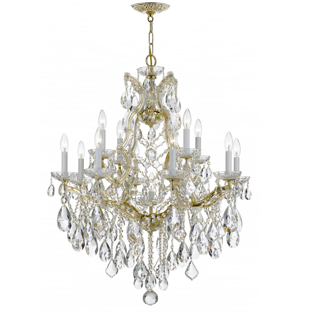 Maria Theresa 13 Light 28" Wide Crystal Chandelier with Swarovski Strass Crystal Accents