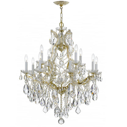 Maria Theresa 13 Light 28" Wide Crystal Chandelier with Swarovski Strass Crystal Accents