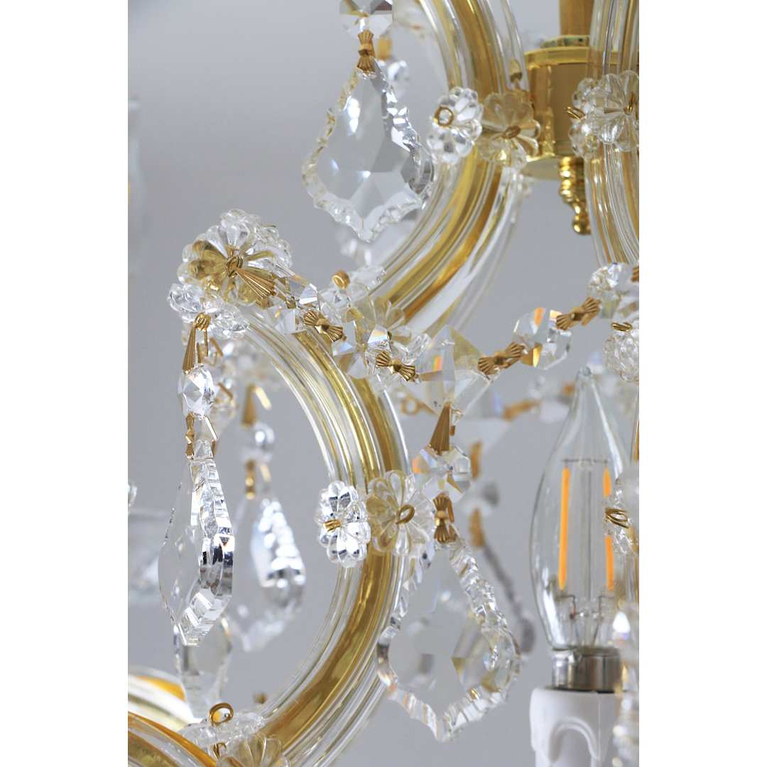Brentwood 6 Light 20" Wide Crystal Drum Chandelier with Swarovski Strass Crystal Accents