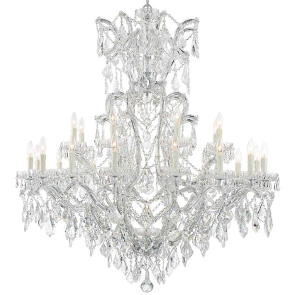 Maria Theresa 25 Light 46" Wide Crystal Chandelier with Hand Cut Crystal Accents