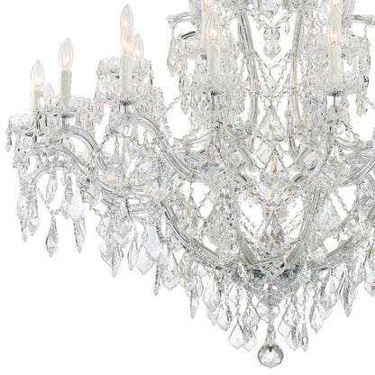 Maria Theresa 25 Light 46" Wide Crystal Chandelier with Hand Cut Crystal Accents