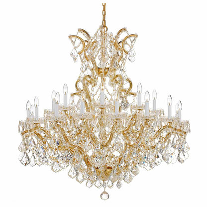 Maria Theresa 25 Light 46" Wide Crystal Chandelier with Hand Cut Crystal Accents