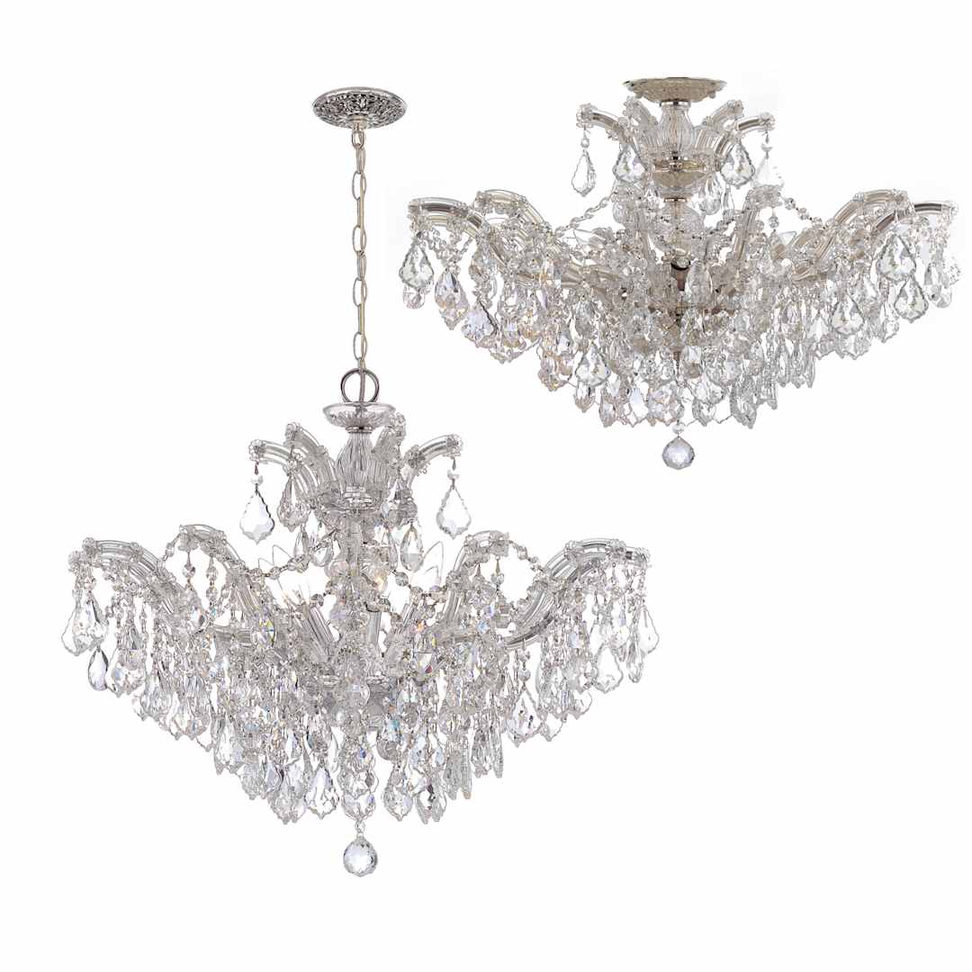 Maria Theresa 6 Light 27" Wide Crystal Chandelier with Swarovski Strass Crystal Accents