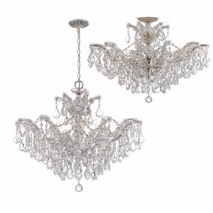 Maria Theresa 6 Light 27" Wide Crystal Chandelier with Swarovski Strass Crystal Accents