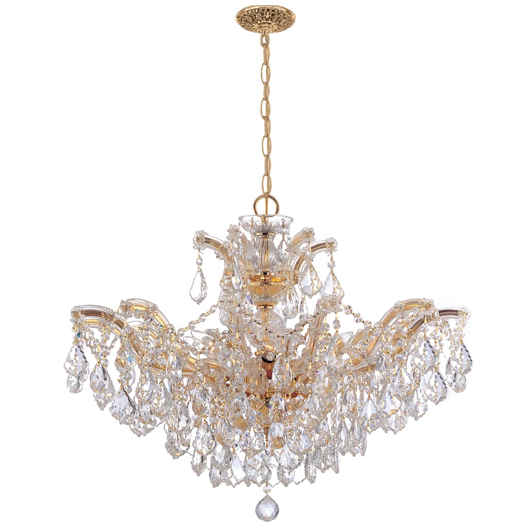 Maria Theresa 6 Light 27" Wide Crystal Chandelier with Swarovski Strass Crystal Accents