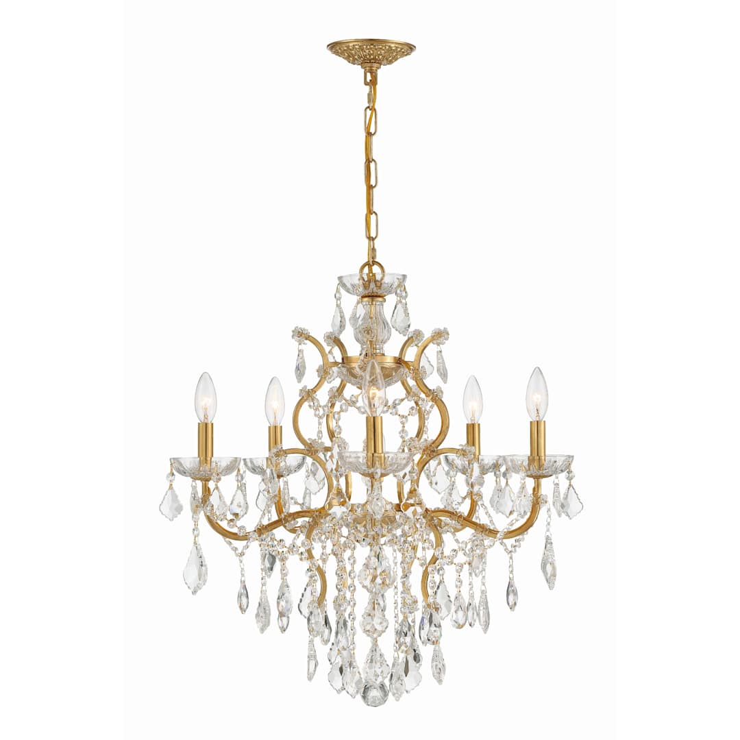 Filmore 6 Light 23" Wide Crystal Chandelier with Swarovski Strass Crystal Accents