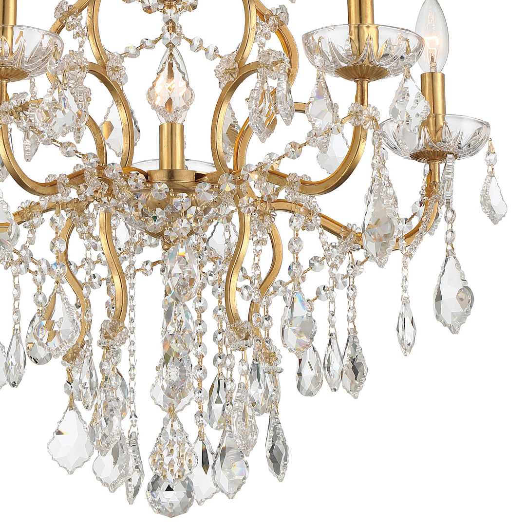 Filmore 6 Light 23" Wide Crystal Chandelier with Swarovski Strass Crystal Accents