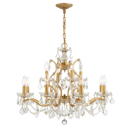 Filmore 12 Light 29" Wide Crystal Candle Style Chandelier