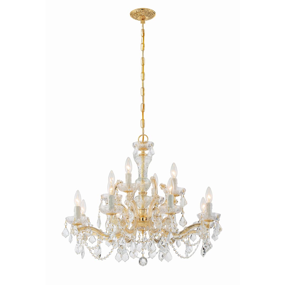 Maria Theresa 12 Light 29" Wide Crystal Chandelier with Swarovski Spectra Crystal Accents