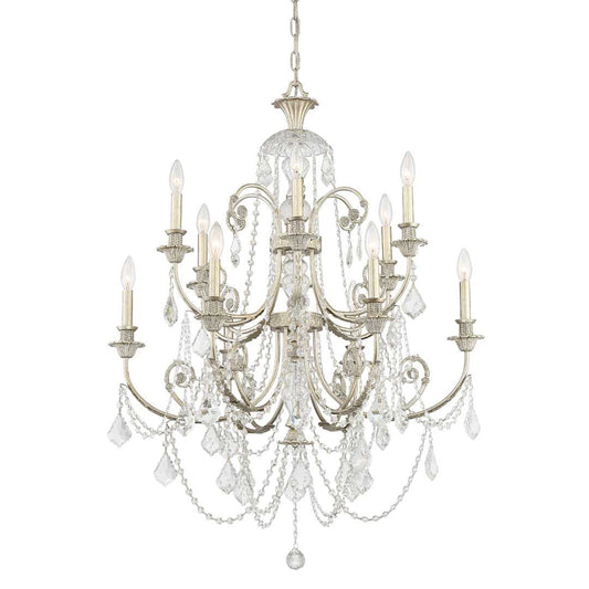 Regis 12 Light 32" Wide Crystal Chandelier with Swarovski Strass Crystal Accents
