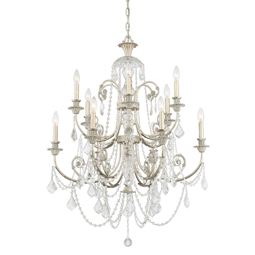 Regis 12 Light 32" Wide Crystal Chandelier with Swarovski Spectra Crystal Accents