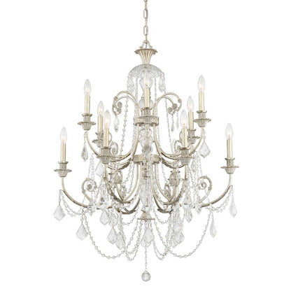 Regis 12 Light 32" Wide Crystal Chandelier with Swarovski Spectra Crystal Accents