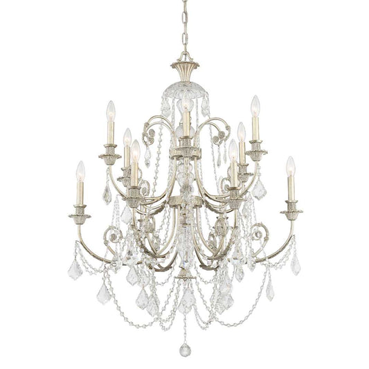 Regis 12 Light 32" Wide Crystal Chandelier with Swarovski Spectra Crystal Accents
