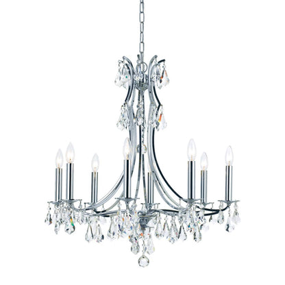 Cedar 8 Light 28" Wide Crystal Chandelier with Swarovski Strass Crystal Accents