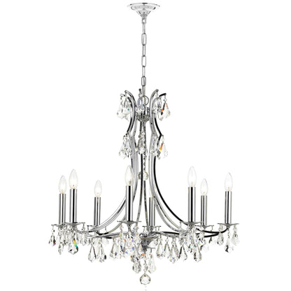 Cedar 8 Light 28" Wide Crystal Chandelier with Swarovski Strass Crystal Accents