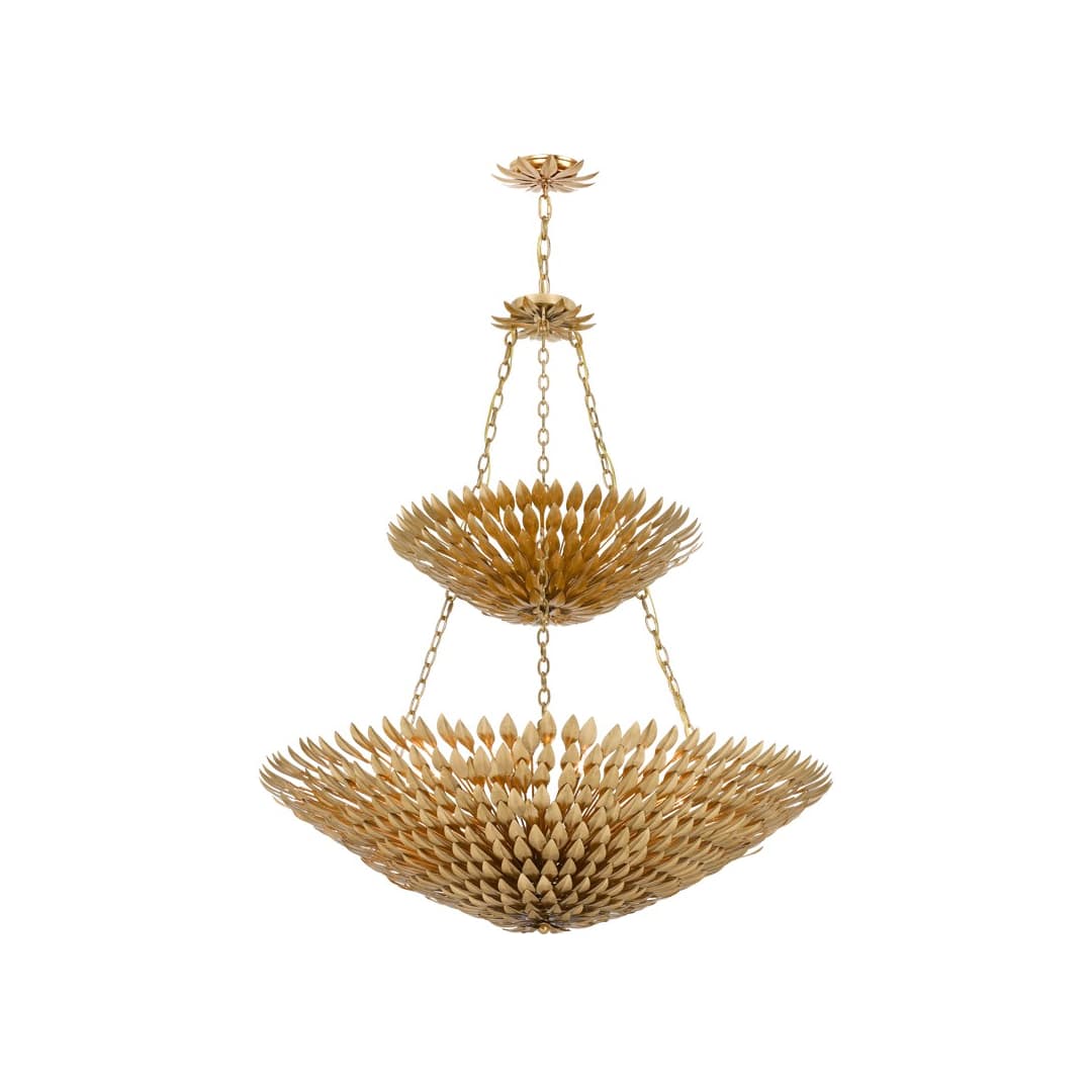 Broche 18 Light 40" Wide Wrought Iron Chandelier