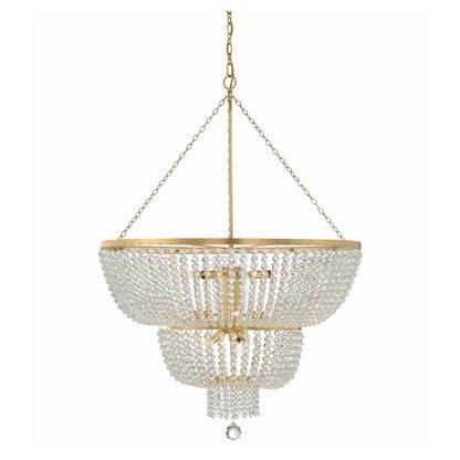 Rylee 12 Light 32" Wide Crystal Chandelier