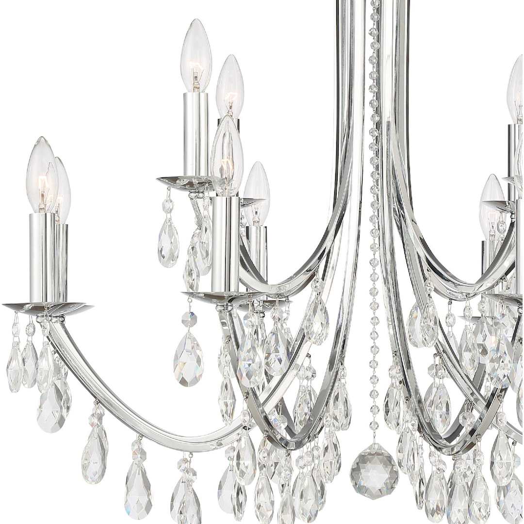 Bridgehampton 12 Light 32" Wide Crystal Chandelier with Swarovski Strass Crystal Accents