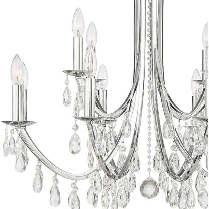 Bridgehampton 12 Light 32" Wide Crystal Chandelier with Swarovski Strass Crystal Accents