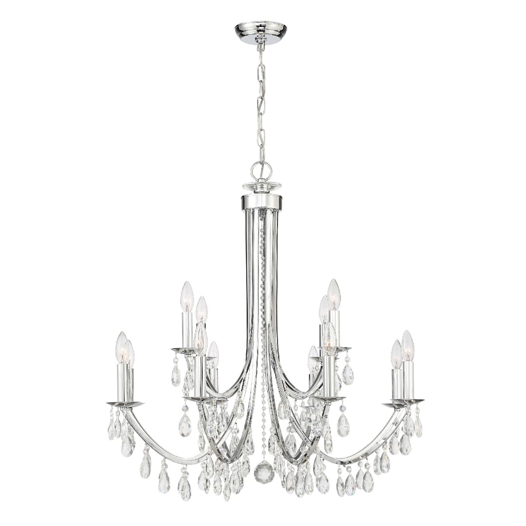 Bridgehampton 12 Light 32" Wide Crystal Chandelier with Swarovski Strass Crystal Accents