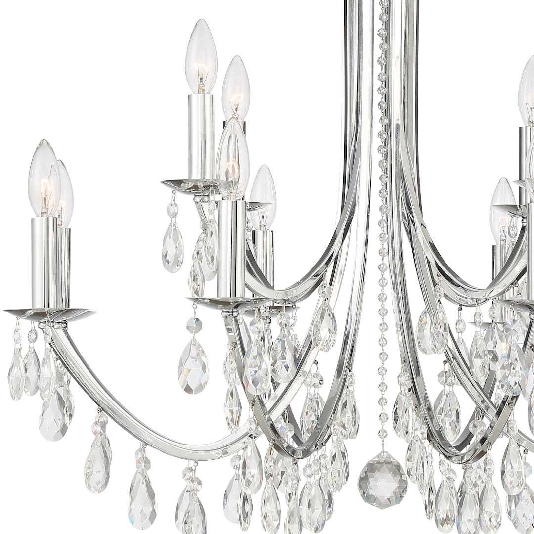 Bridgehampton 12 Light 32" Wide Crystal Chandelier with Swarovski Strass Crystal Accents
