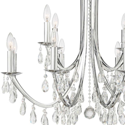 Bridgehampton 12 Light 32" Wide Crystal Chandelier with Swarovski Strass Crystal Accents