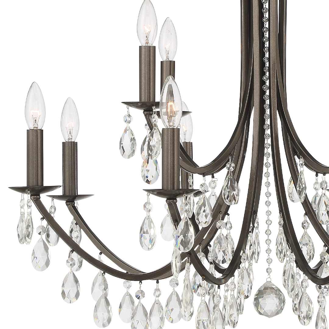 Bridgehampton 12 Light 32" Wide Crystal Chandelier with Swarovski Strass Crystal Accents