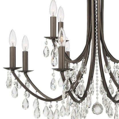 Bridgehampton 12 Light 32" Wide Crystal Chandelier with Swarovski Strass Crystal Accents