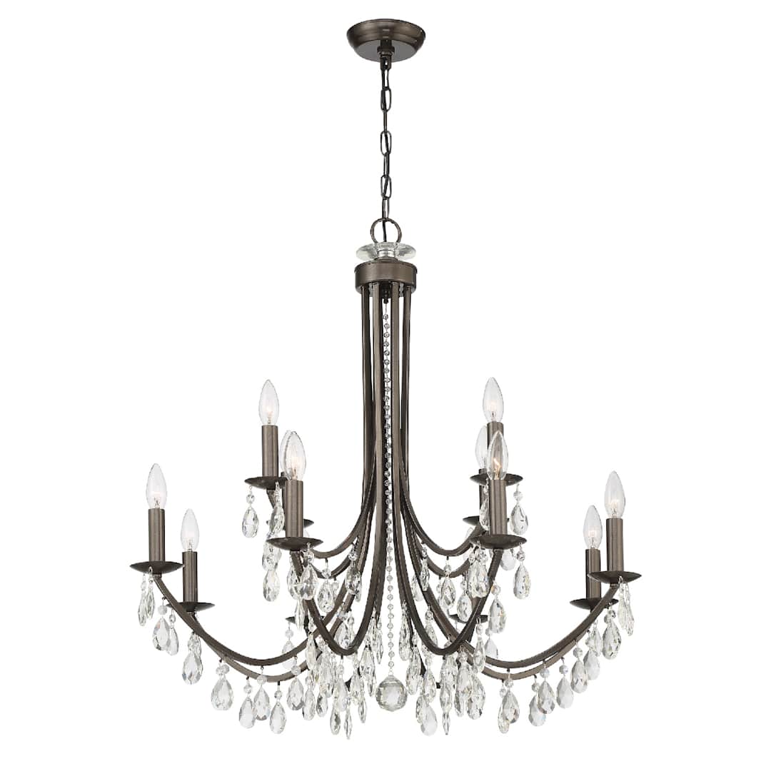 Bridgehampton 12 Light 32" Wide Crystal Chandelier with Swarovski Strass Crystal Accents