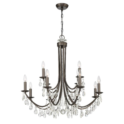 Bridgehampton 12 Light 32" Wide Crystal Chandelier with Swarovski Strass Crystal Accents