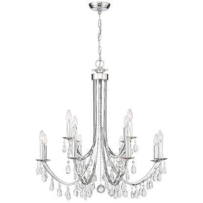 Bridgehampton 12 Light 32" Wide Crystal Chandelier with Swarovski Strass Crystal Accents