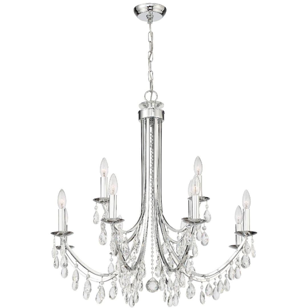 Bridgehampton 12 Light 32" Wide Crystal Chandelier with Swarovski Strass Crystal Accents