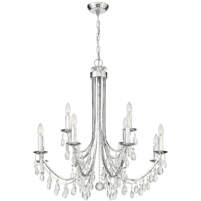 Bridgehampton 12 Light 32" Wide Crystal Chandelier with Swarovski Strass Crystal Accents