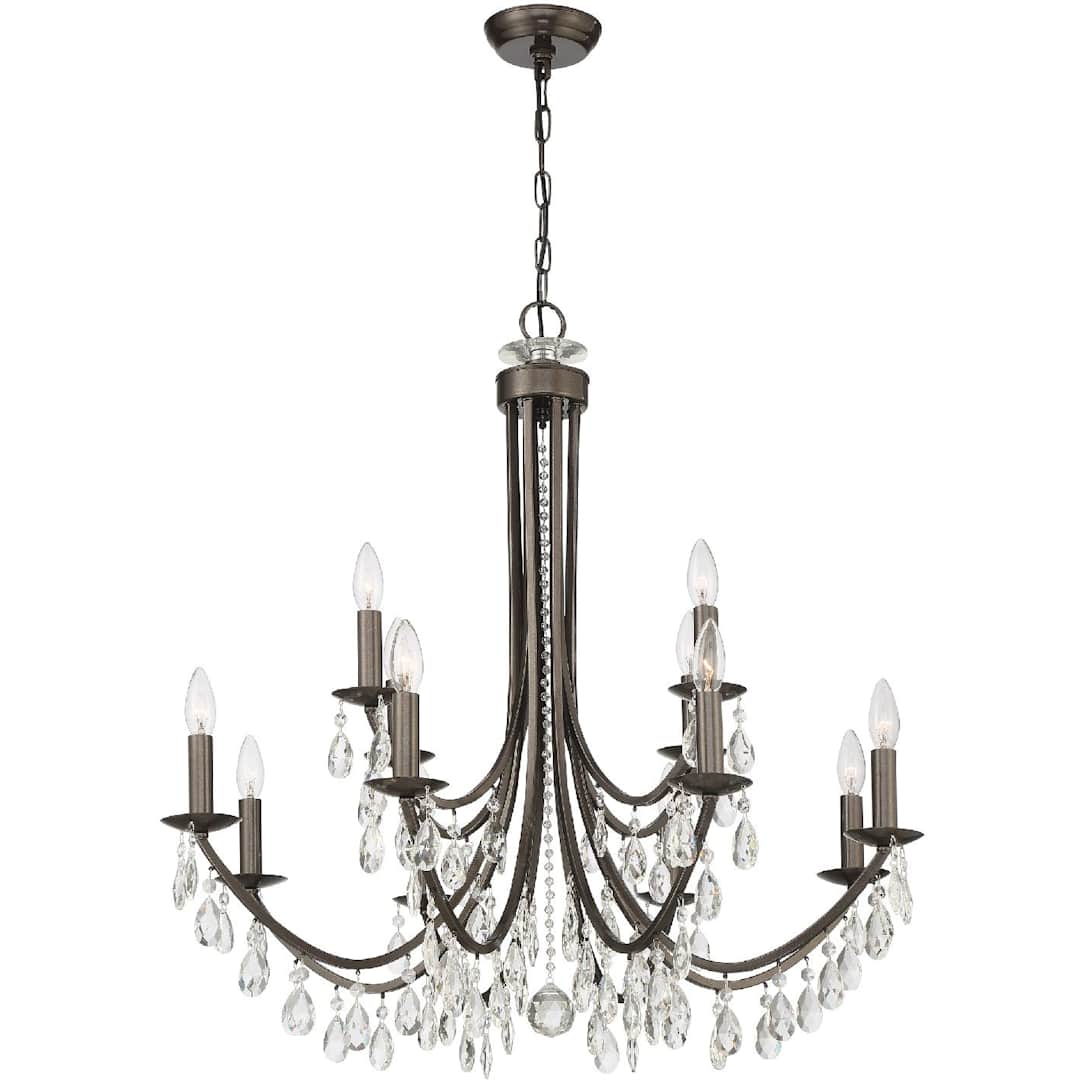 Bridgehampton 12 Light 32" Wide Crystal Chandelier with Swarovski Strass Crystal Accents