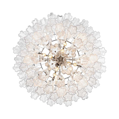 Addis 16 Light 32" Wide Waterfall Chandelier with Clear Glass Shades