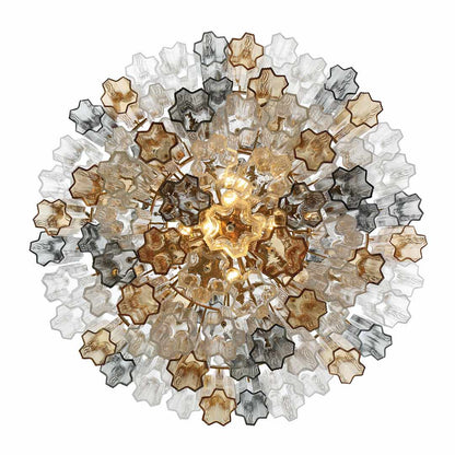 Addis 20 Light 31" Wide Crystal Waterfall Chandelier with Autumn Crystal Shades