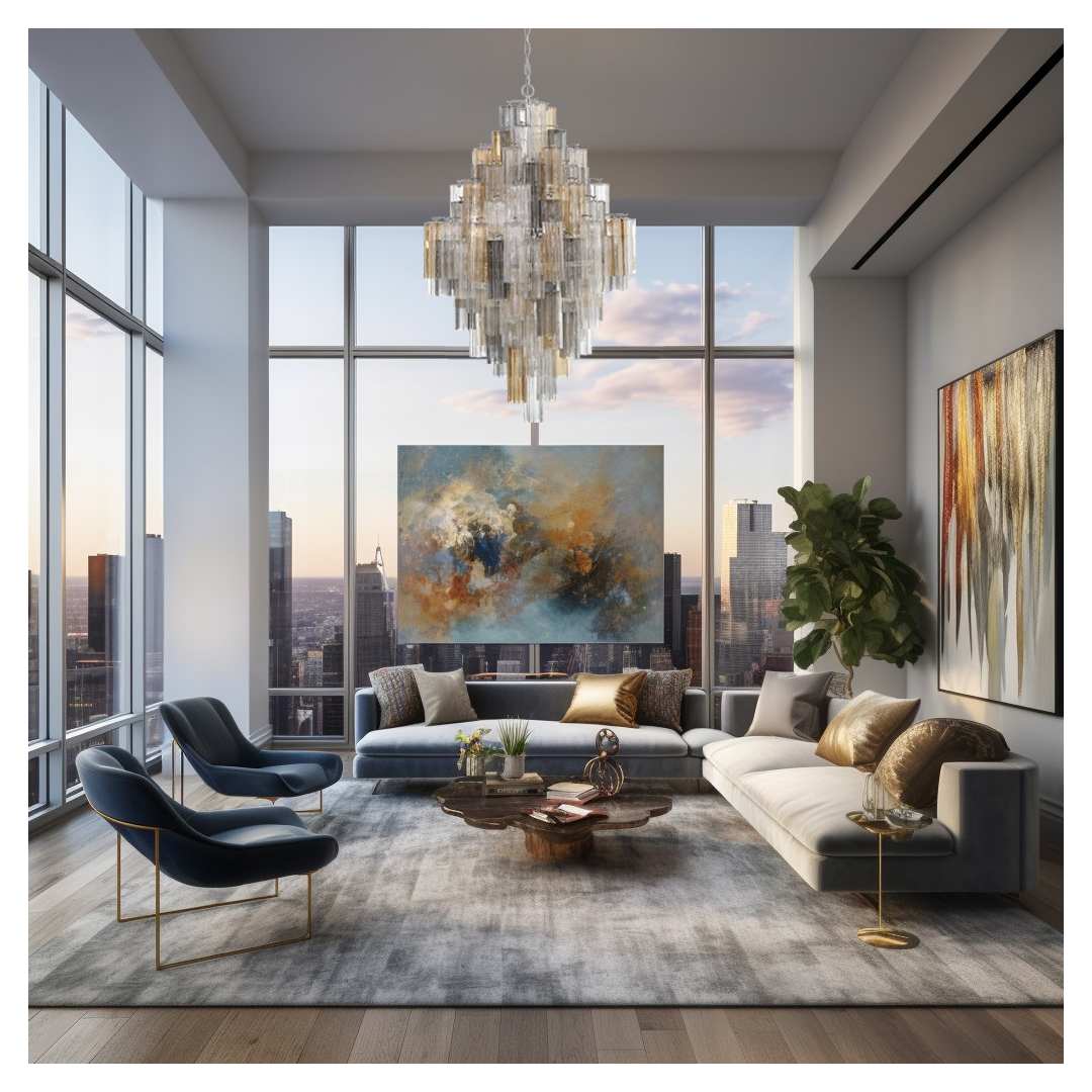 Addis 20 Light 31" Wide Crystal Waterfall Chandelier with Autumn Crystal Shades