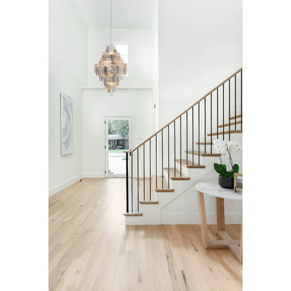 Addis 20 Light 31" Wide Crystal Waterfall Chandelier with Autumn Crystal Shades