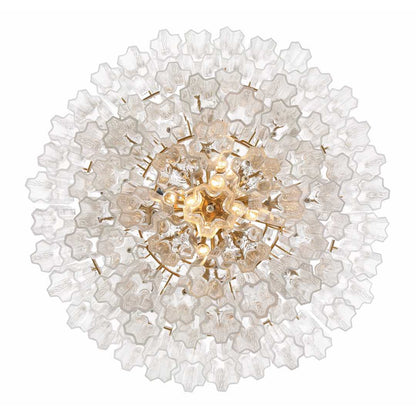 Addis 20 Light 31" Wide Crystal Waterfall Chandelier with Clear Crystal Shades