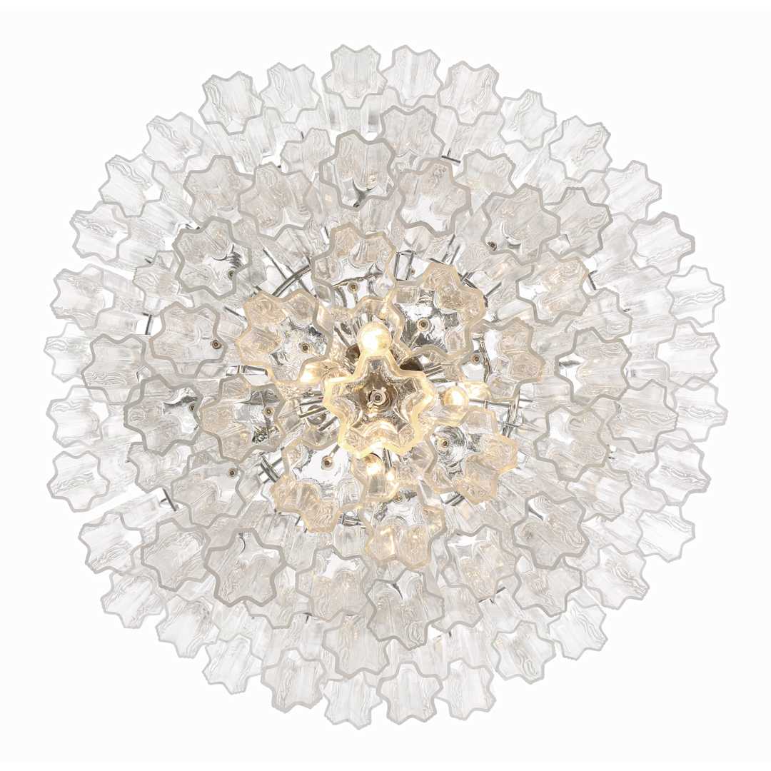 Addis 20 Light 31" Wide Crystal Waterfall Chandelier with Clear Crystal Shades