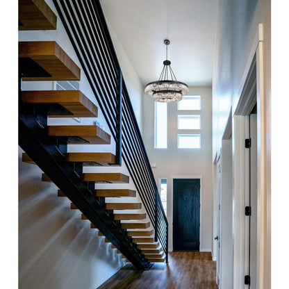 Alister 26 Light 42" Wide Ring Chandelier with Clear Glass Shades