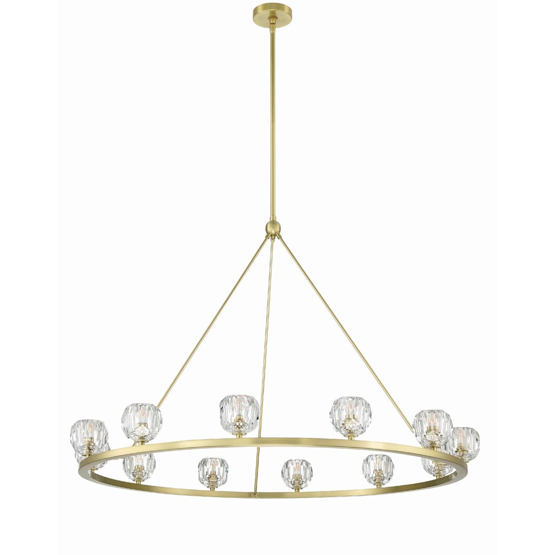 Aragon 12 Light 48" Wide LED Crystal Ring Chandelier